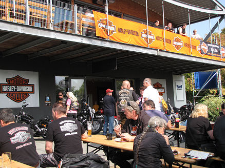 At the Fulda H-D shop on open day