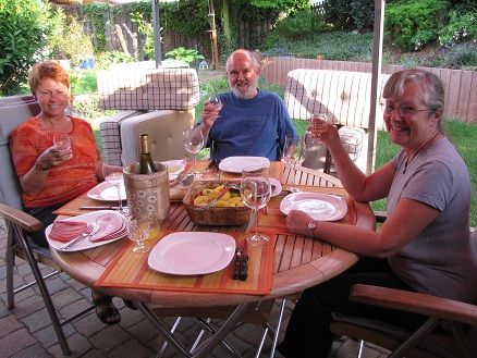 Another lovely dinner at Werner and Erika's