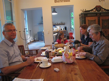 Breakfast in the restored railway staion