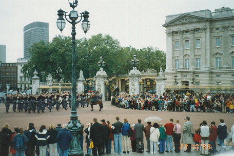 Changing of the guard at Buckingham Palace