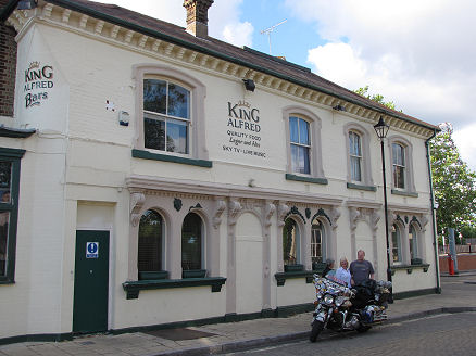 Outside Michael's friends pub in Southampton