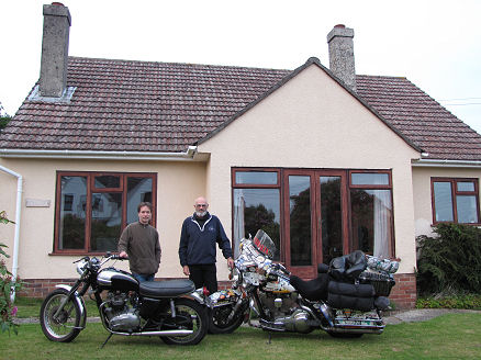 Mark and the same motorcycles we both had at the Tesch rally eleven years ago