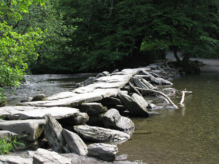 Tarr Steps in Exmoor National Park, believed to be over 500 years old