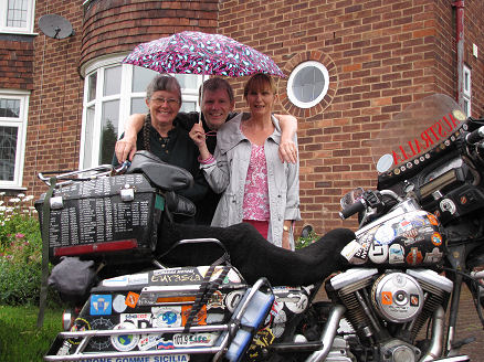 Outside Merv and Ruth's house in Coventry