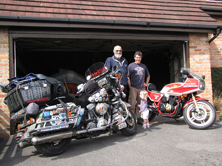Steve with his daughter Madeleine and the 1100R