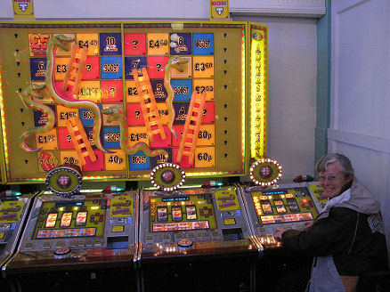 Kids gambling games at the Brighton Pier