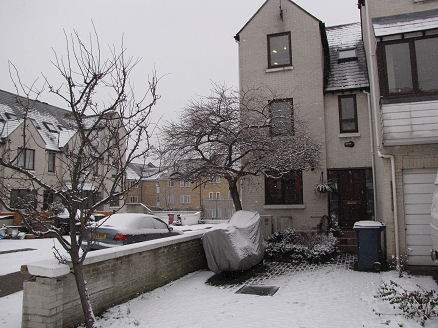 It snowed in London the day we returned