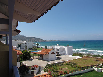 Our hotel view in Malia, Crete