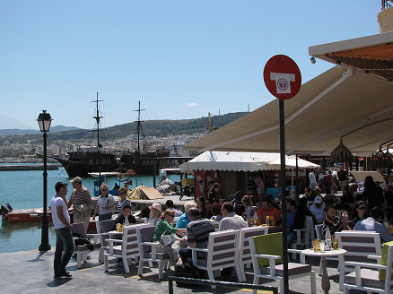 Busier Rethymno than on our last visit