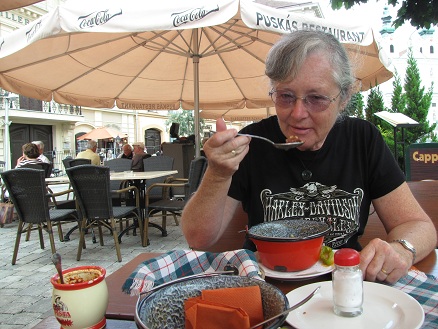 Hungarian Goulash soup in Sopron