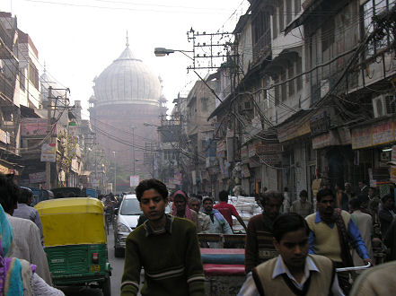 Busy Delhi street