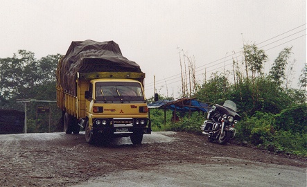 The roads patchy, with unsignposted damage