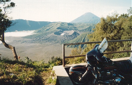 The small volcano inside the bigger older volcano ring of Mt Bromo