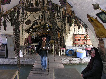 Tea beneath the Si-o-Seh Bridge in Esfahan