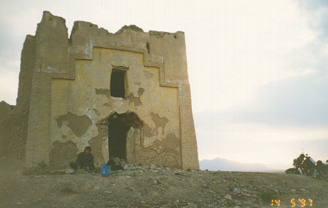 Camped inside this old fort structure