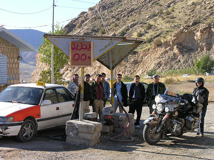 Buying petrol from an unofficial pump, gravity fed direct from a tanker