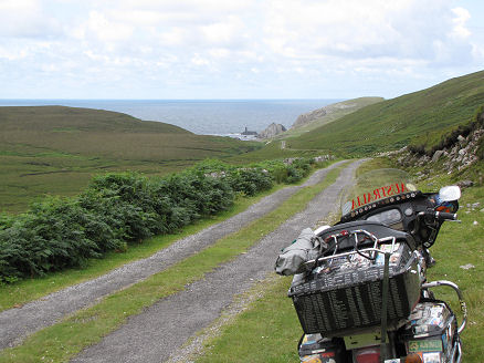 Small road into the remote area of Port