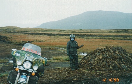 Peat bog, dug up for houshold heating fuel