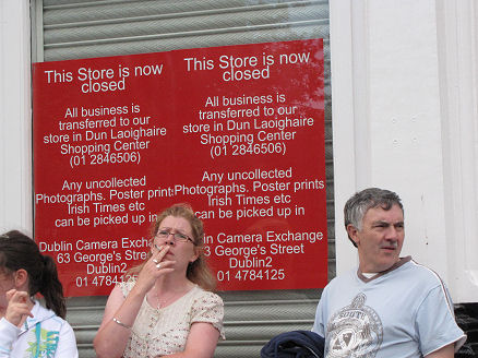 Dublin today, the economy struggling