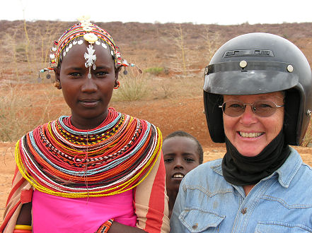 Meeting the Samburu women on the Marsabit road