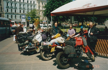 Coffee in Riga with another traveller