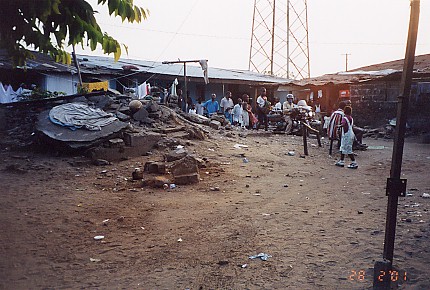 The area is still in need of tidying up, not a high priority here