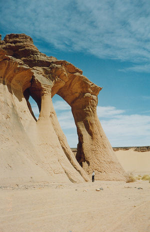 Stunning desert landscape in Acacus Mountains