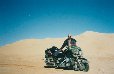 Testing the Harley's off road capabilities, just for the camera