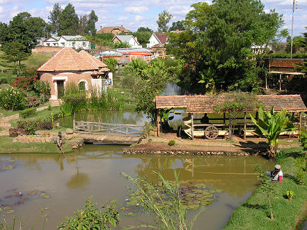 The grounds of our hotel in Antsirabe, why we stayed there twice