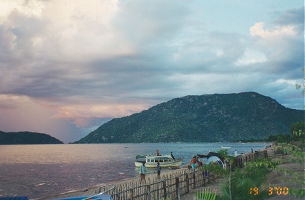 Cape Maclear, sunset and a storm