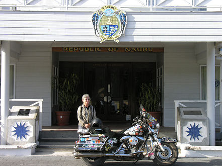 Outside the Parliament building