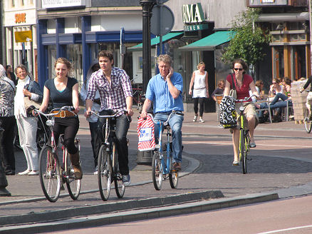 Bicycles are used everywhere for transport