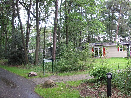 Woods nested Holiday cabins at a resort caravan park where we stayed