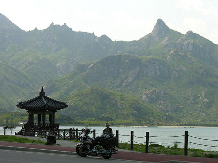 Mountain backdrop where people come to hike