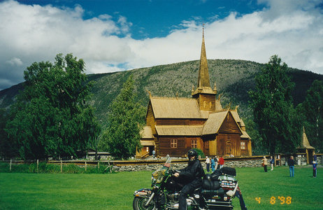 Stave Church, wooden, in a lovely setting