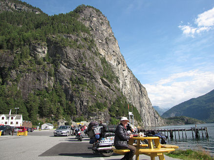 Ice cream lunch at Valldal