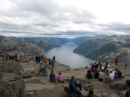 Pulpit Rock view of Lysefjord