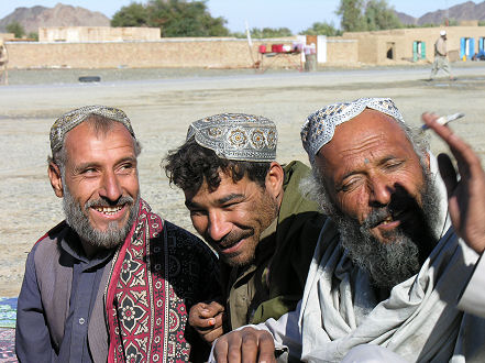 Afghani's enjoying a bit of hashish along the Taftan to Quetta road