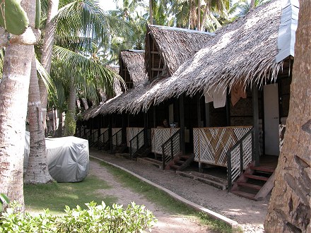 Our nipa palm hut at Alona Beach