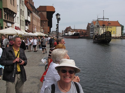 Gdansk riverside now touristy not industry