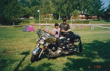 Our 25th wedding anniversary presents, two oil filters, chrome, almost silver