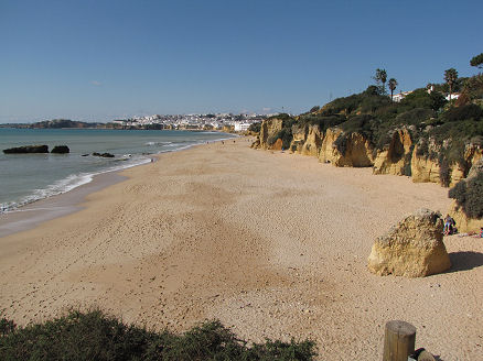 The beach at the bottom of our studio apartment resort