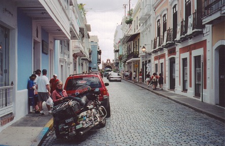 Old San Juan city, its two forts, narrow streets and historic houses