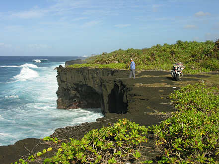Rugged lava coastline of Savai'i