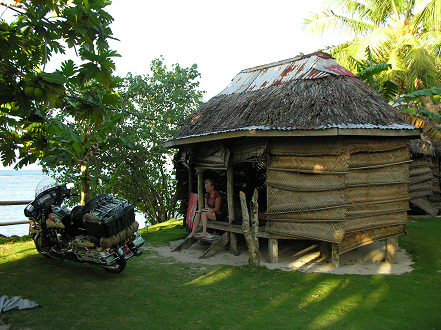 Our beachside fale on Savai'i