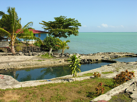 Freshwater pools used for bathing in