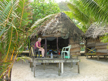 Our fale, seaside hut, at Faofao Beach