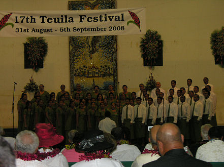 Teuila Festival Choral singing