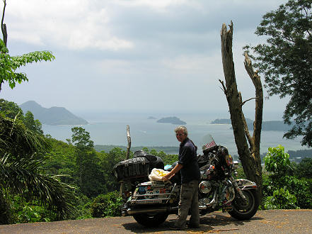 Collecting wild passion fruit in the mountains