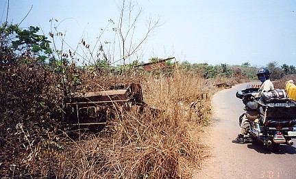 Bombed light armour from the war